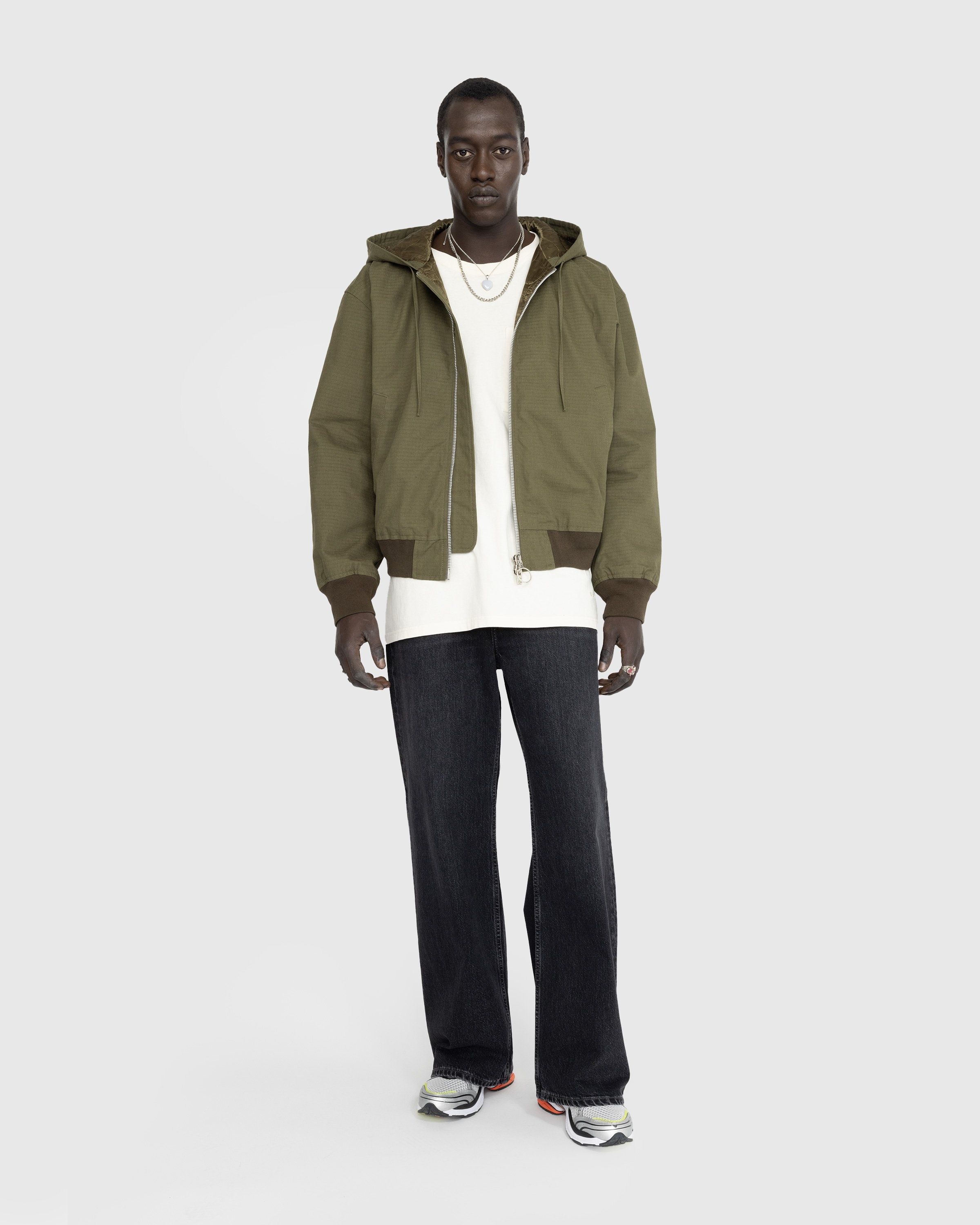 Acne Studios Ripstop Padded Jacket Olive Green Highsnobiety Shop